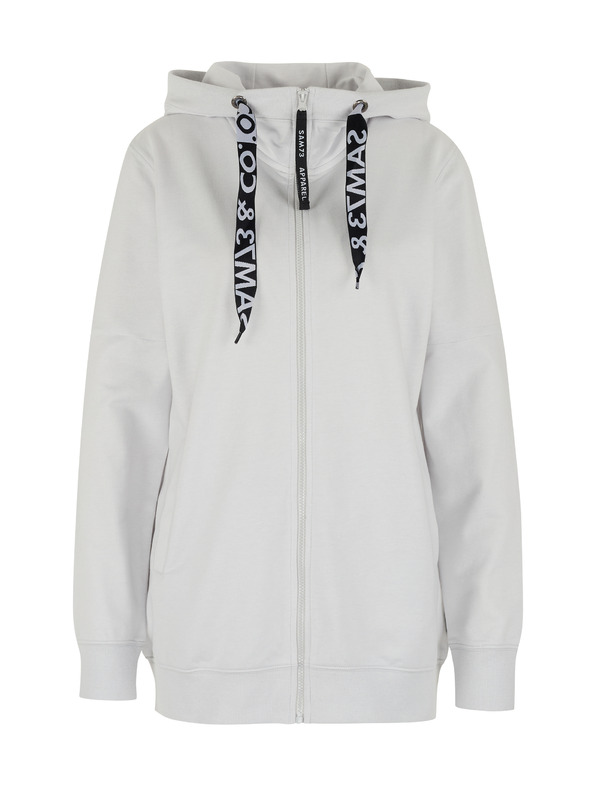 Sam 73 Svetlo siva ženska jopa s kapuco na zadrgo SAM 73 Lisa