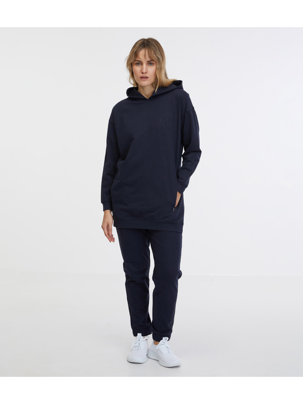 Sam 73 Temno modra ženska podaljšana jopa s kapuco SAM 73 Lola