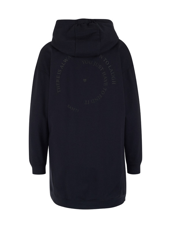 Sam 73 Temno modra ženska podaljšana jopa s kapuco SAM 73 Lola