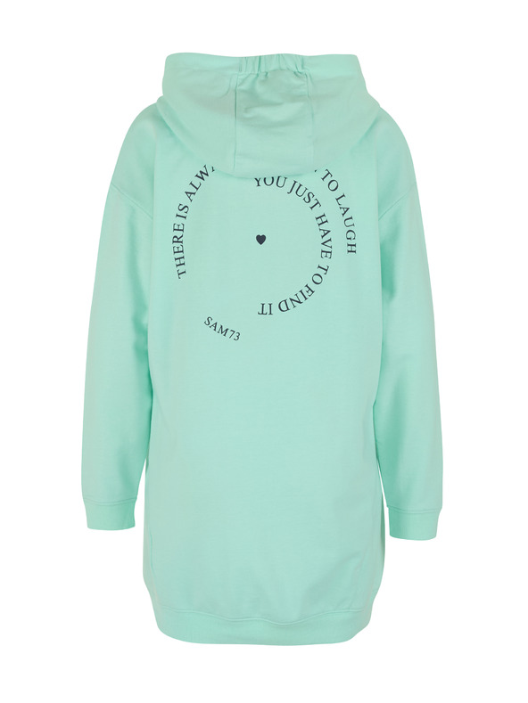 Sam 73 Turkizna ženska podaljšana jopa s kapuco SAM 73 Lola