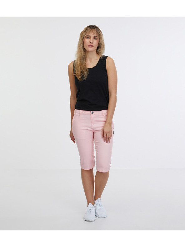 Sam 73 Svetlo roza ženske kapri hlače SAM 73 Ariel