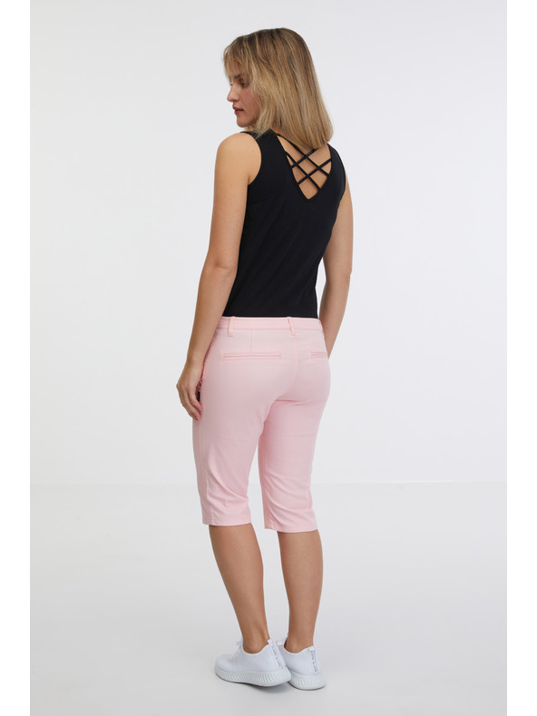 Sam 73 Svetlo roza ženske kapri hlače SAM 73 Ariel