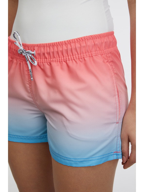 Sam 73 Modro-rožnate ženske kratke hlače SAM 73 Azalea