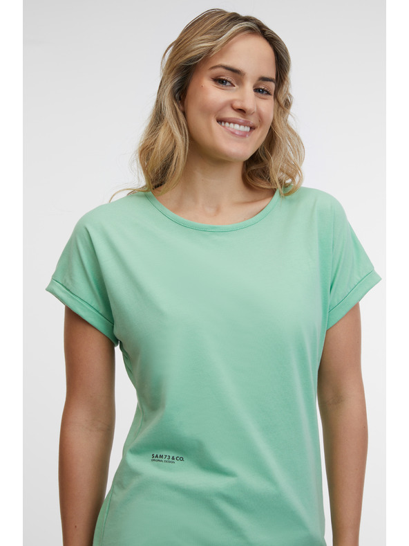 Sam 73 Svetlo zelena ženska majica SAM 73 Cristina