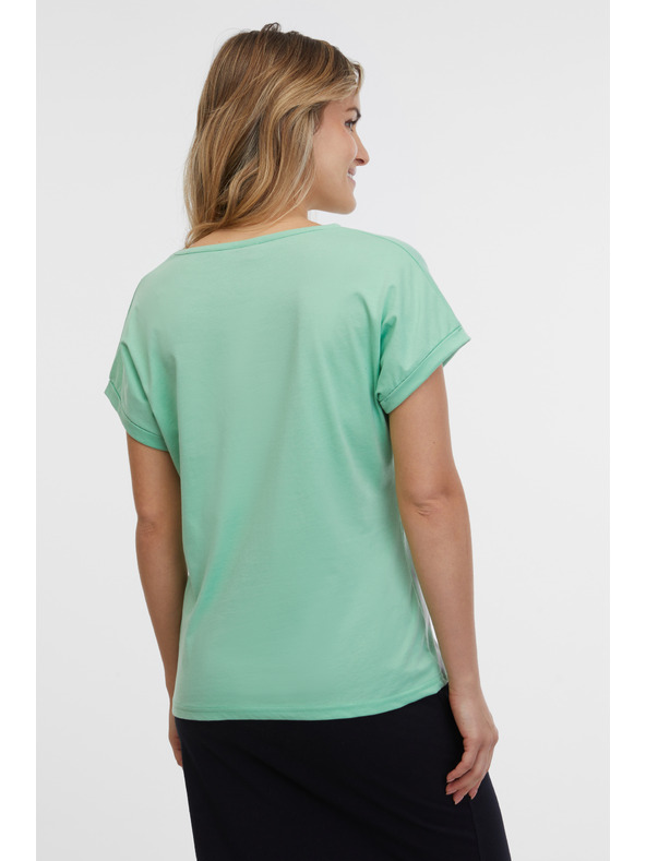 Sam 73 Svetlo zelena ženska majica SAM 73 Cristina