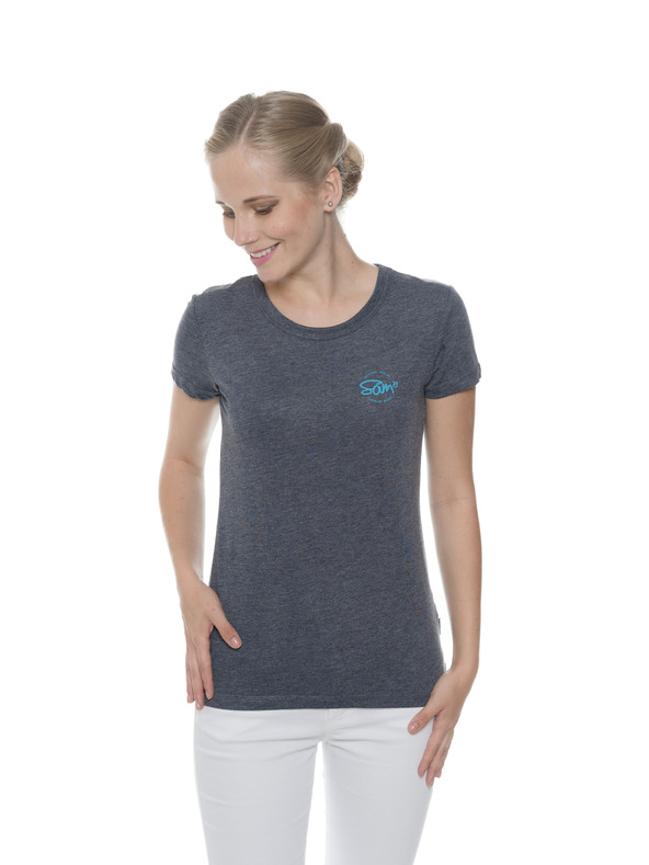 Sam 73 Temno modra ženska majica s potiskom SAM 73