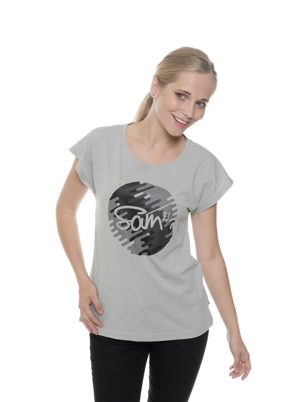 Sam 73 Siva ženska majica s potiskom SAM 73