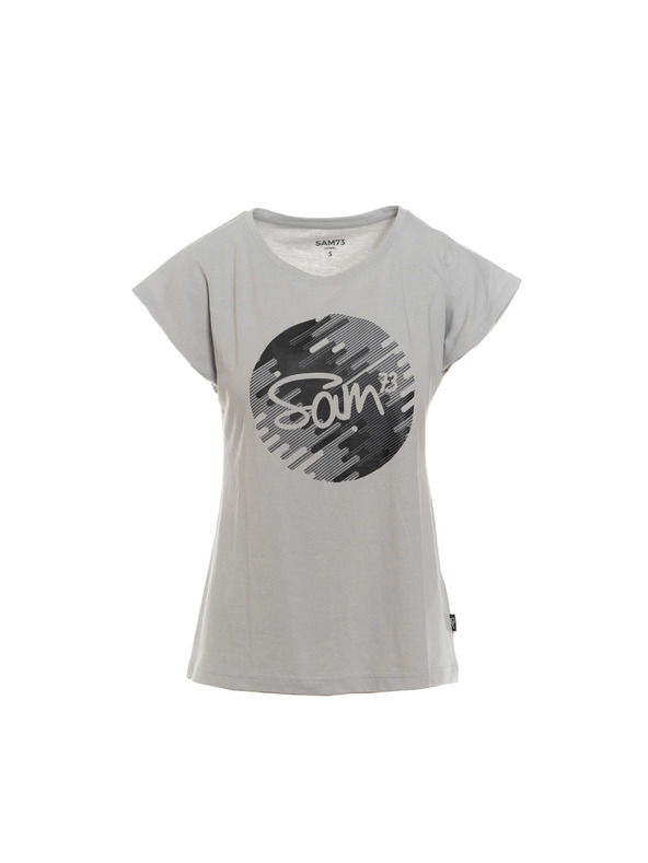 Sam 73 Siva ženska majica s potiskom SAM 73