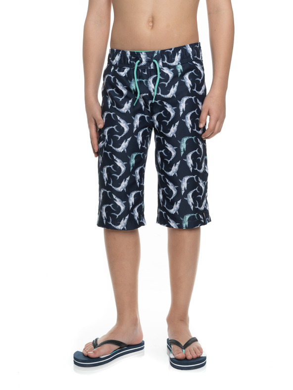 Sam 73 Temno modre fantovske vzorčaste kopalke SAM 73