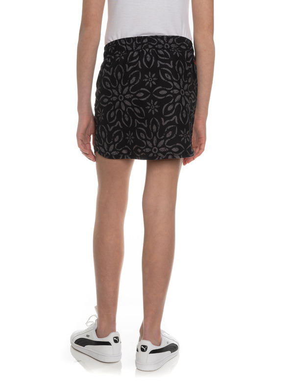 Sam 73 Črna vzorčasta deklinska krilo SAM 73