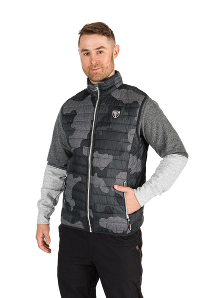 Sam 73 Temno siv moški jopič z vzorcem SAM 73