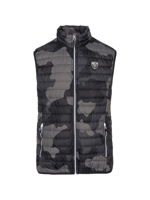 Sam 73 Temno siv moški jopič z vzorcem SAM 73