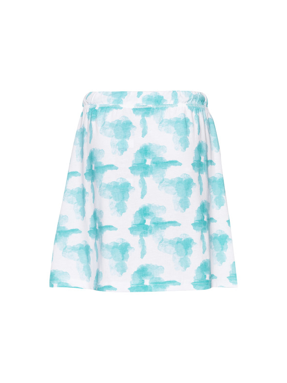 Sam 73 Belo in turkizno dekliško vzorčasto krilo SAM 73