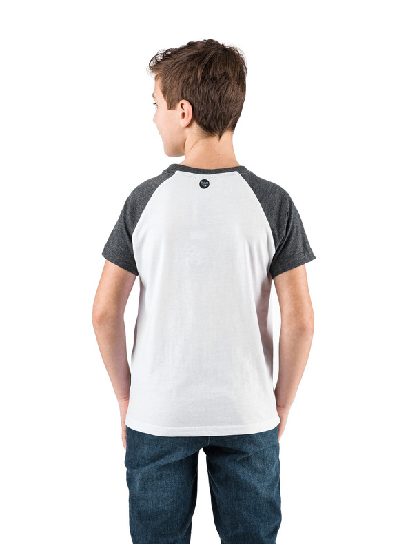 Sam 73 Bela fantovska majica s potiskom SAM 73