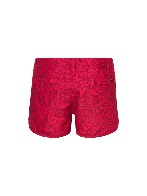 Sam 73 Rdeče ženske kratke hlače z vzorcem SAM 73