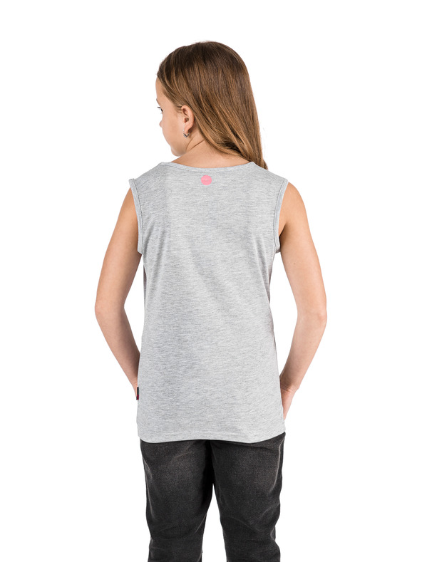 Sam 73 Siva dekliška majica s potiskom SAM 73