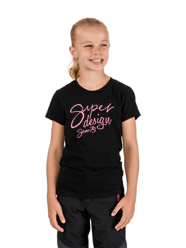 Sam 73 Črna dekliška majica SAM 73 Caitlyn