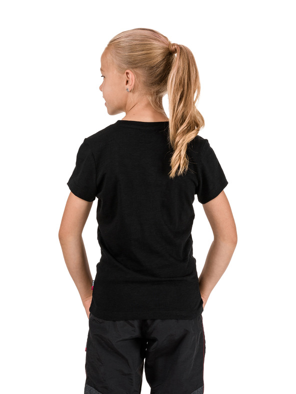 Sam 73 Črna dekliška majica SAM 73 Caitlyn