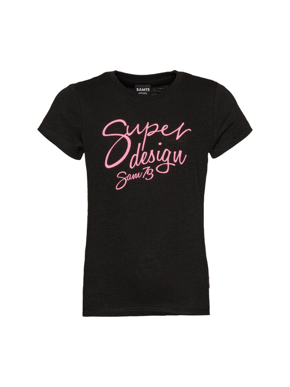 Sam 73 Črna dekliška majica SAM 73 Caitlyn