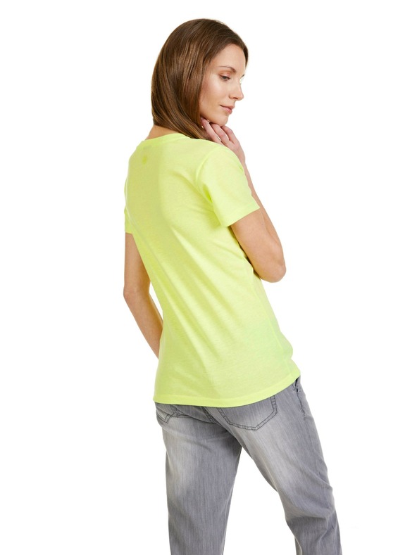 Sam 73 Neonsko rumena ženska majica SAM 73 Claudia