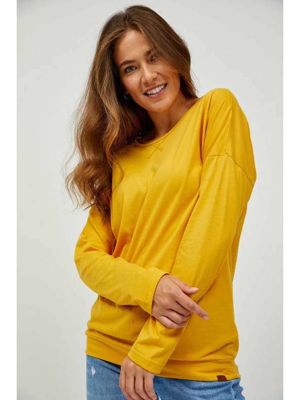 Sam 73 Rumena ženska majica z dolgimi rokavi SAM 73 Azuka