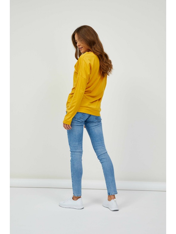 Sam 73 Rumena ženska majica z dolgimi rokavi SAM 73 Azuka