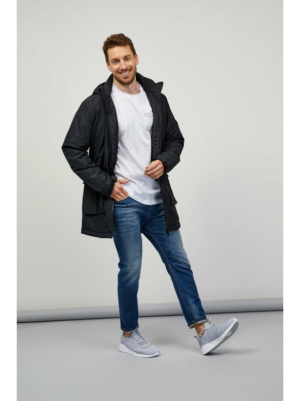 Sam 73 Črn moški plašč SAM 73 Edward