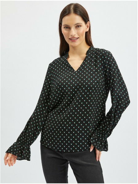 Orsay Črna ženska vzorčasta bluza ORSAY