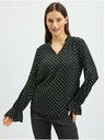 Orsay Črna ženska vzorčasta bluza ORSAY