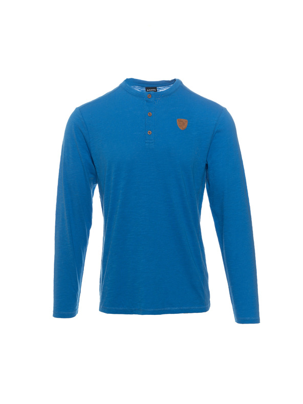 Sam 73 Modra moška majica z gumbi SAM 73