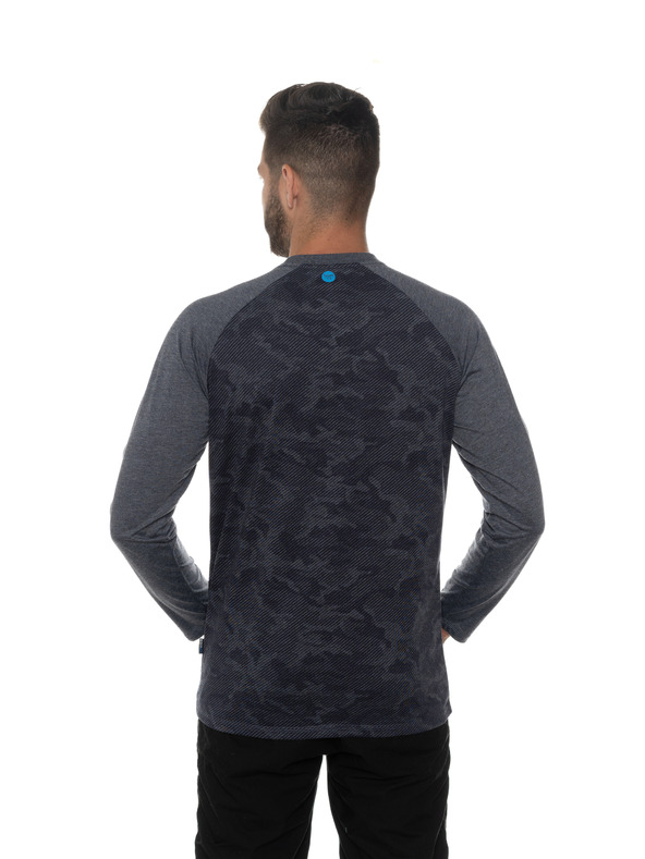 Sam 73 Temno modra moška vzorčasta majica SAM 73