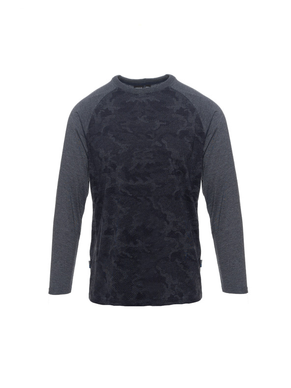 Sam 73 Temno modra moška vzorčasta majica SAM 73