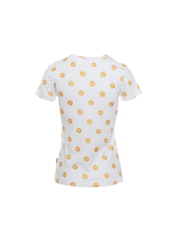 Sam 73 Bela ženska majica s potiskom SAM 73