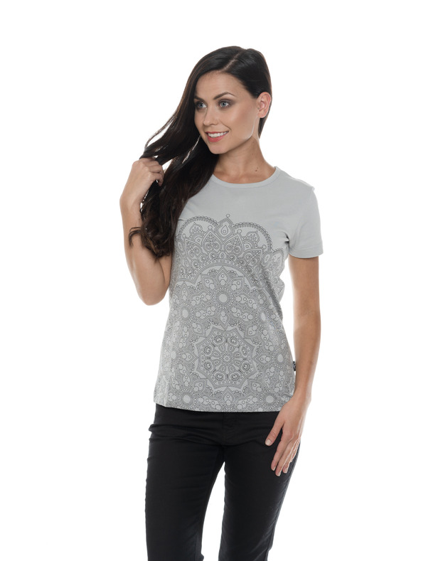 Sam 73 Svetlo siva ženska majica zotiskom SAM 73