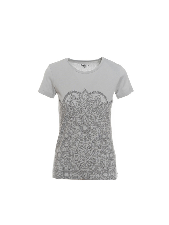 Sam 73 Svetlo siva ženska majica zotiskom SAM 73