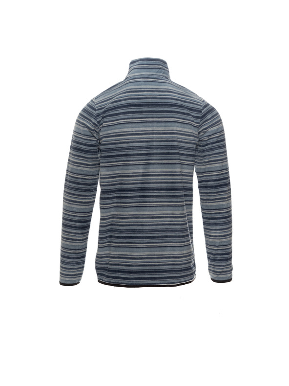 Sam 73 Modra moška fleece prugasta jopica SAM 73