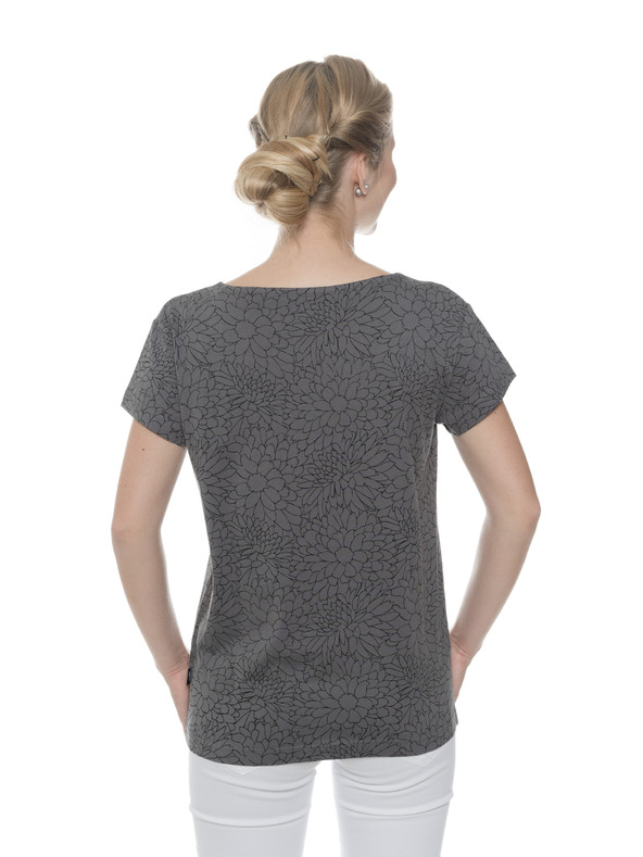Sam 73 Siva ženska cvetlična majica SAM 73