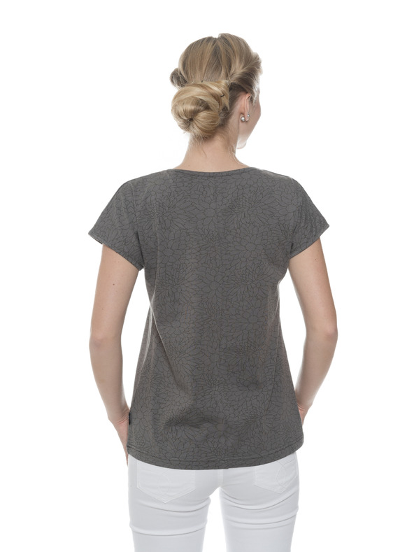 Sam 73 Siva ženska cvetlična majica SAM 73