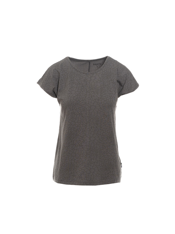 Sam 73 Siva ženska cvetlična majica SAM 73