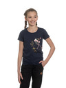 Sam 73 Temno modro dekliško majico s potiskom SAM 73