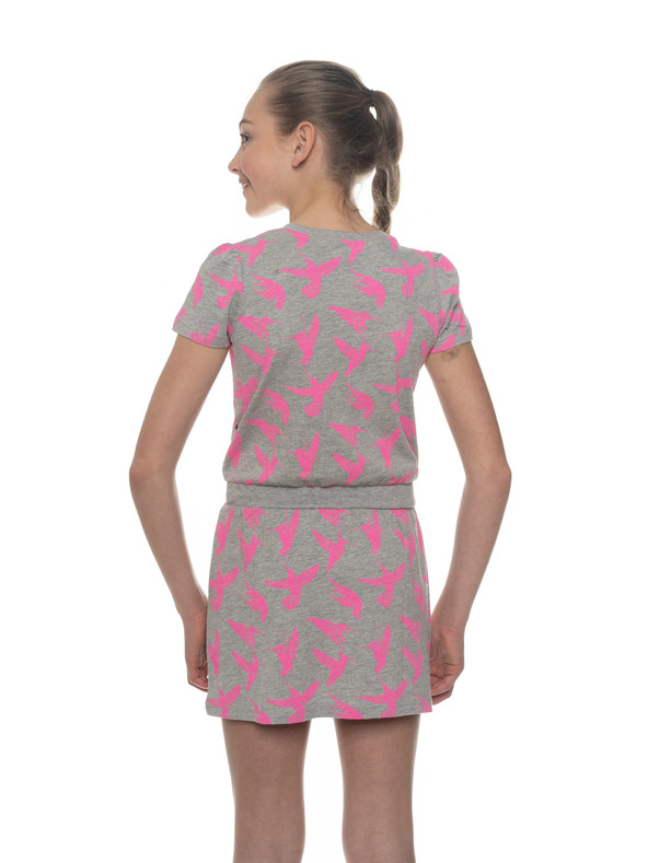 Sam 73 Sive dekliške vzorčaste obleke SAM 73