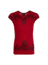 Sam 73 Rdeča dekliška majica s potiskom SAM 73