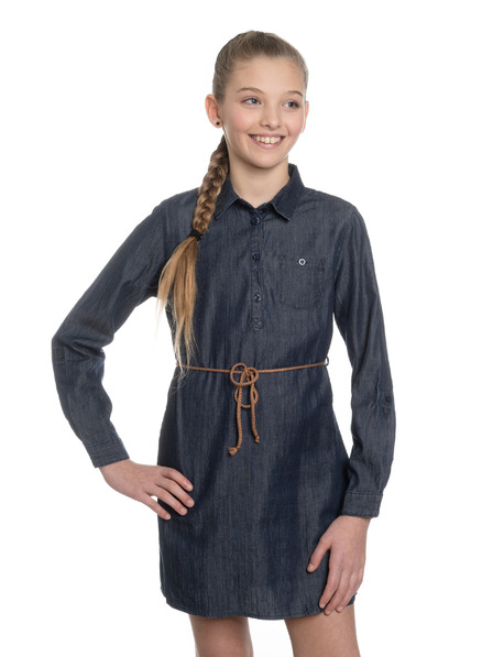 Sam 73 Temno modre dekliške srajčne obleke SAM 73