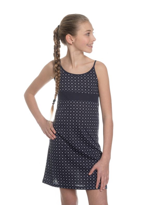 Sam 73 Temno modre dekliške vzorčaste obleke SAM 73