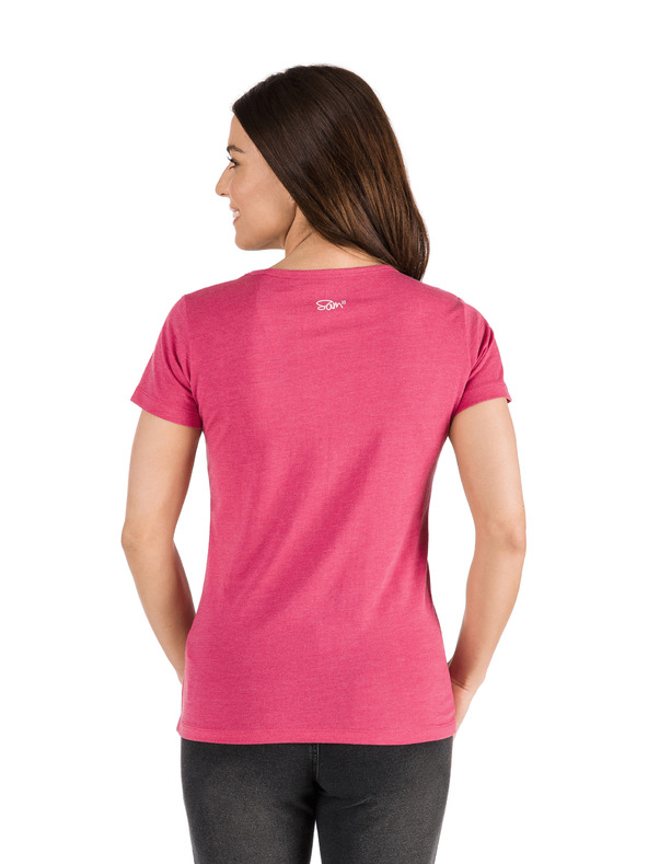 Sam 73 Rožnata ženska osnovna majica SAM 73