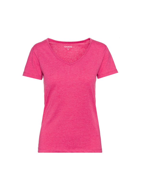 Sam 73 Rožnata ženska osnovna majica SAM 73