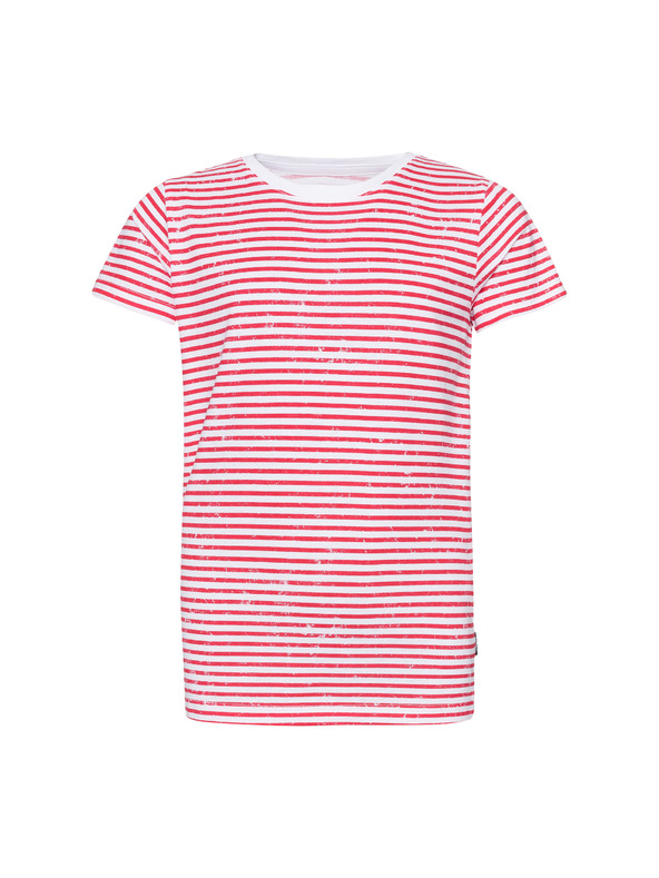 Sam 73 Rdeče-belo prugasto otroško majico SAM 73
