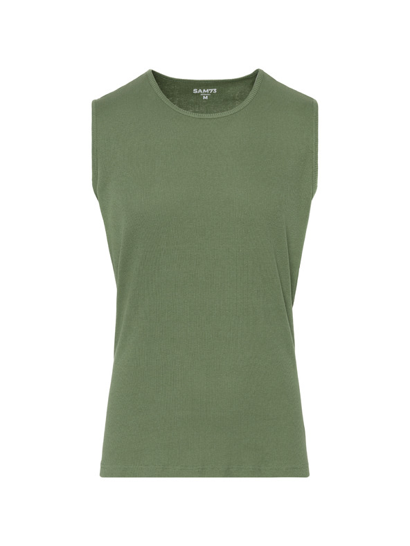 Sam 73 Zelena moška majica brez rokavov SAM 73 Adim