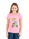 Sam 73 Rožnato dekliško majico s potiskom SAM 73 Aldiaro