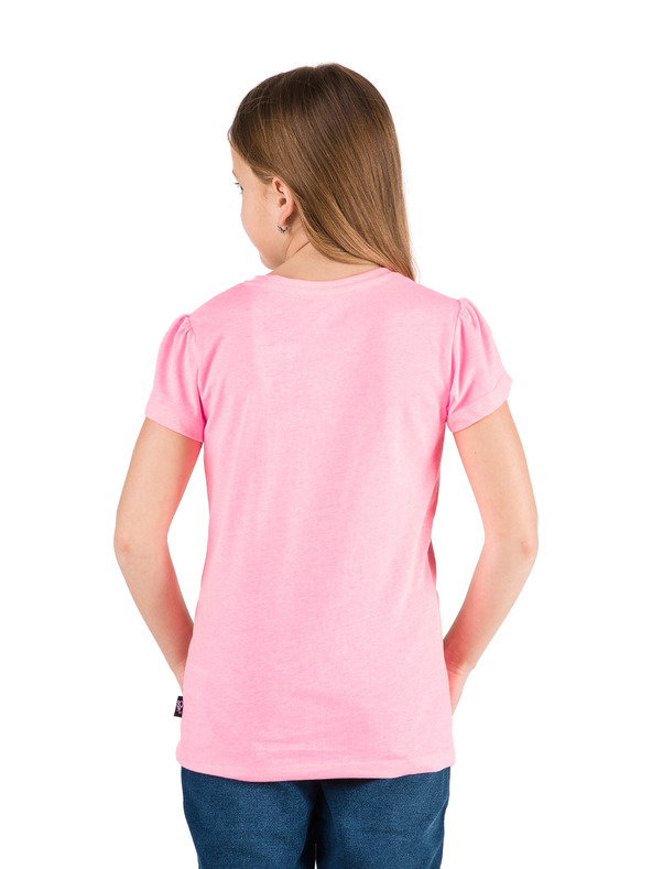 Sam 73 Rožnato dekliško majico s potiskom SAM 73 Aldiaro